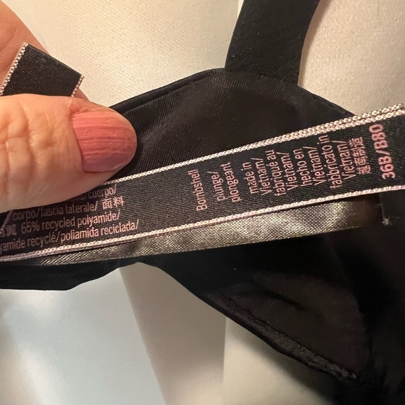 Victoria's Secret Shine Push Up Bra with Padded Cups and Decorative Straps 36b - Picture 3 of 5